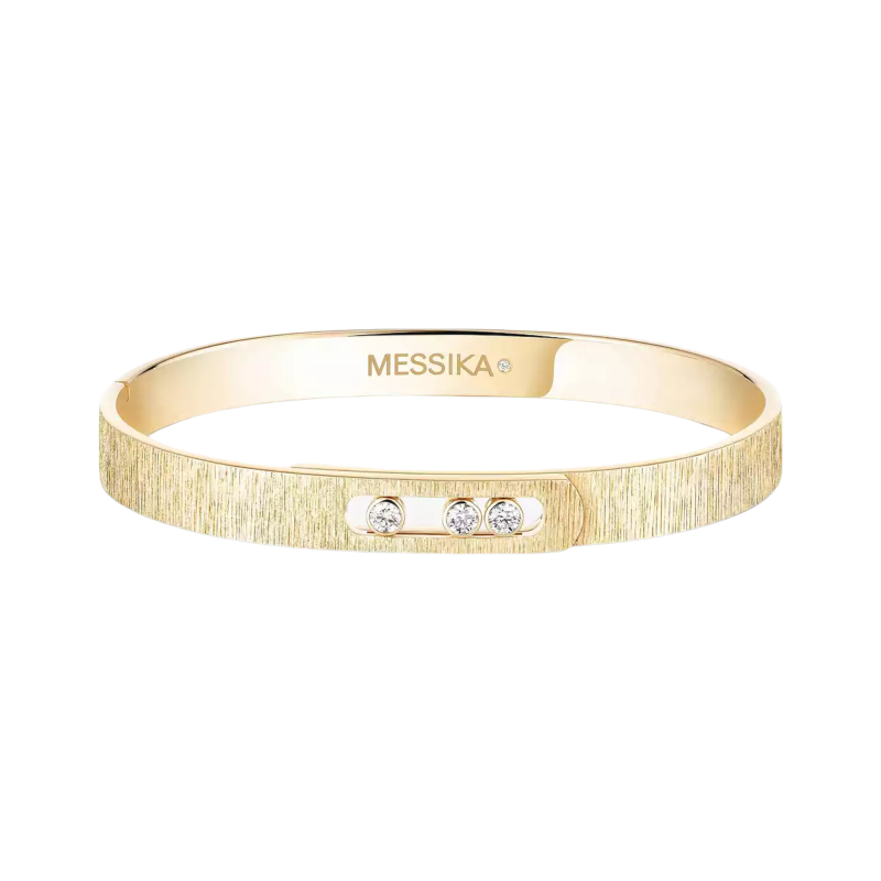 Messika Move Noa Ciselé Bracciale Rigido Ref. 14481-YG-S - Tomasini Francia