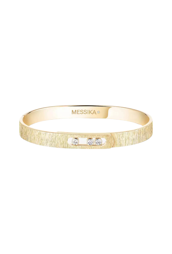 Messika Move Noa Ciselé Bracciale Rigido Ref. 14481-YG-S - Tomasini Francia