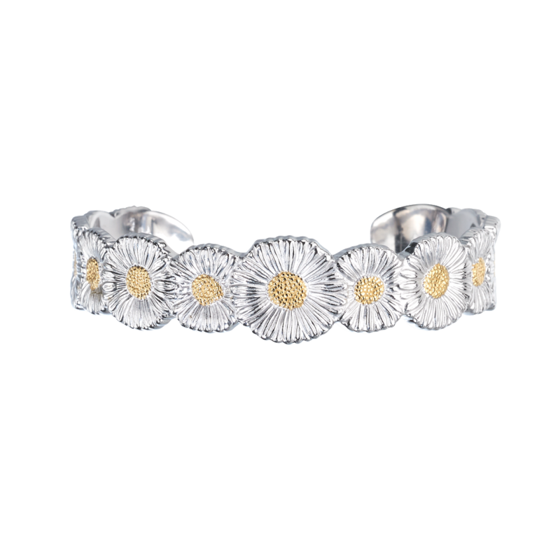 Buccellati Blossoms Vermeil Margherita In Argento E Oro Bracciale Ref. JAGBRA023525 - Tomasini Francia