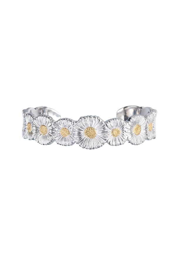 Buccellati Blossoms Vermeil Margherita In Argento E Oro Bracciale Ref. JAGBRA023525 - Tomasini Francia