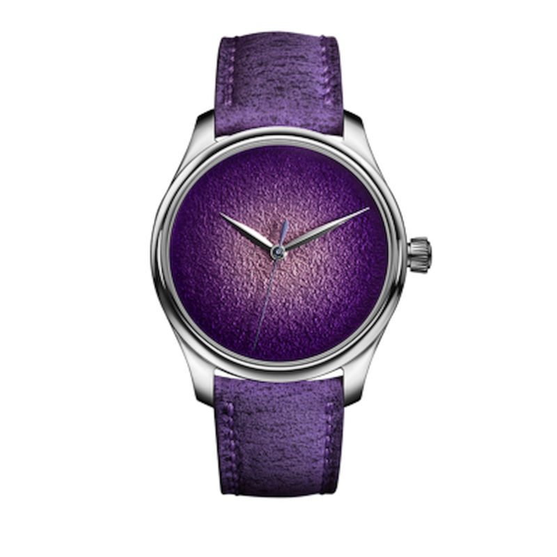 H Moser & Cie. Endeavour Centre Seconds Concept Purple Enamel Ref. 1201-1200 - Tomasini Francia