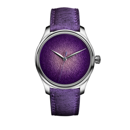 H Moser & Cie. Endeavour Centre Seconds Concept Purple Enamel Ref. 1201-1200 - Tomasini Francia