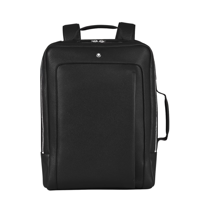 Montblanc Rectangular Grained Leather Backpack Ref. MB221626 - Tomasini Francia