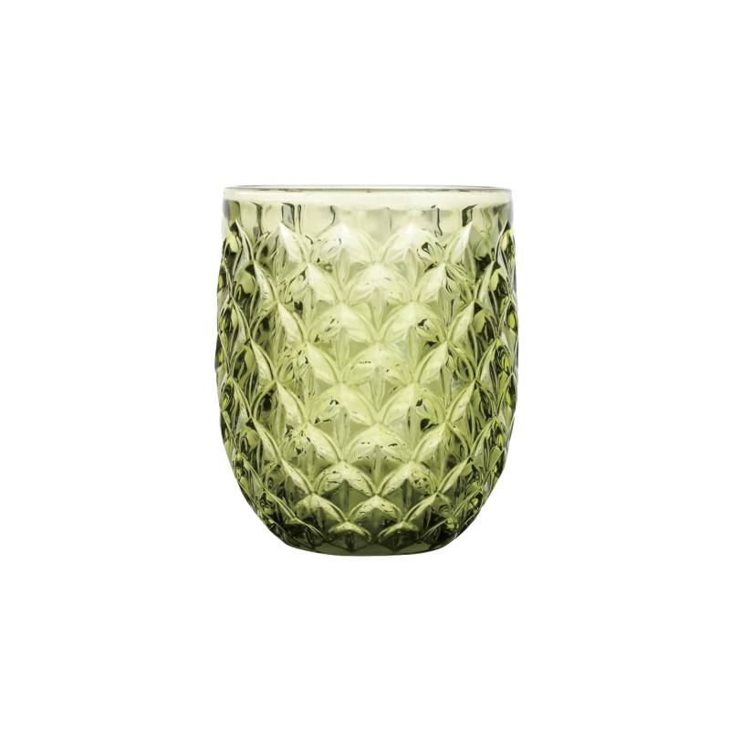 Brandani Scudo Green Glass Tumbler Set 6 Pcs Ref. 51658 - Tomasini Francia