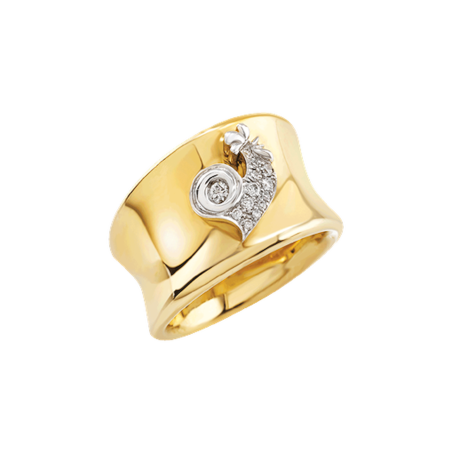 Chantecler Logo Gold Ring Ref. 44716 - Tomasini Francia