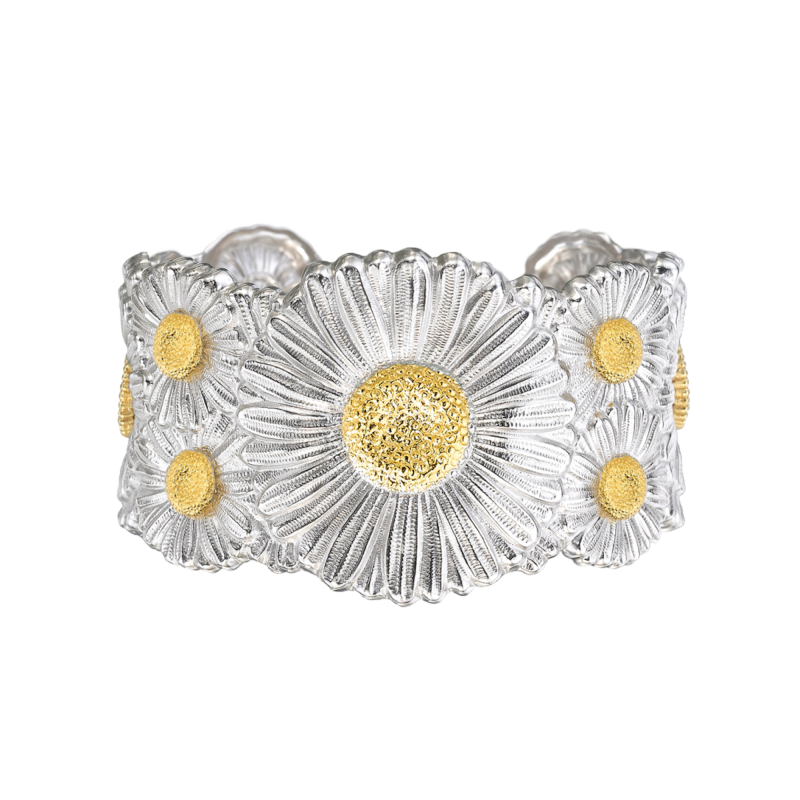 Buccellati Blossoms Vermeil Margherita Silver Bracelet Ref. JAGBRA023523 - Tomasini Francia
