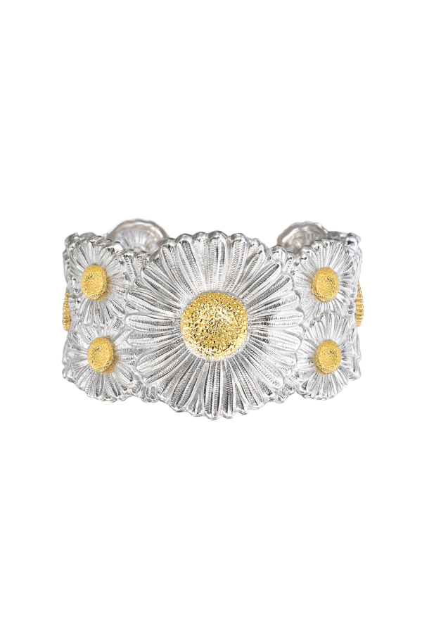 Buccellati Blossoms Vermeil Margherita Silver Bracelet Ref. JAGBRA023523 - Tomasini Francia