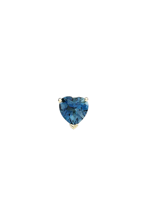 Recarlo More Single Heart Earring Ref. E86PX026/GTOLM - Tomasini Francia