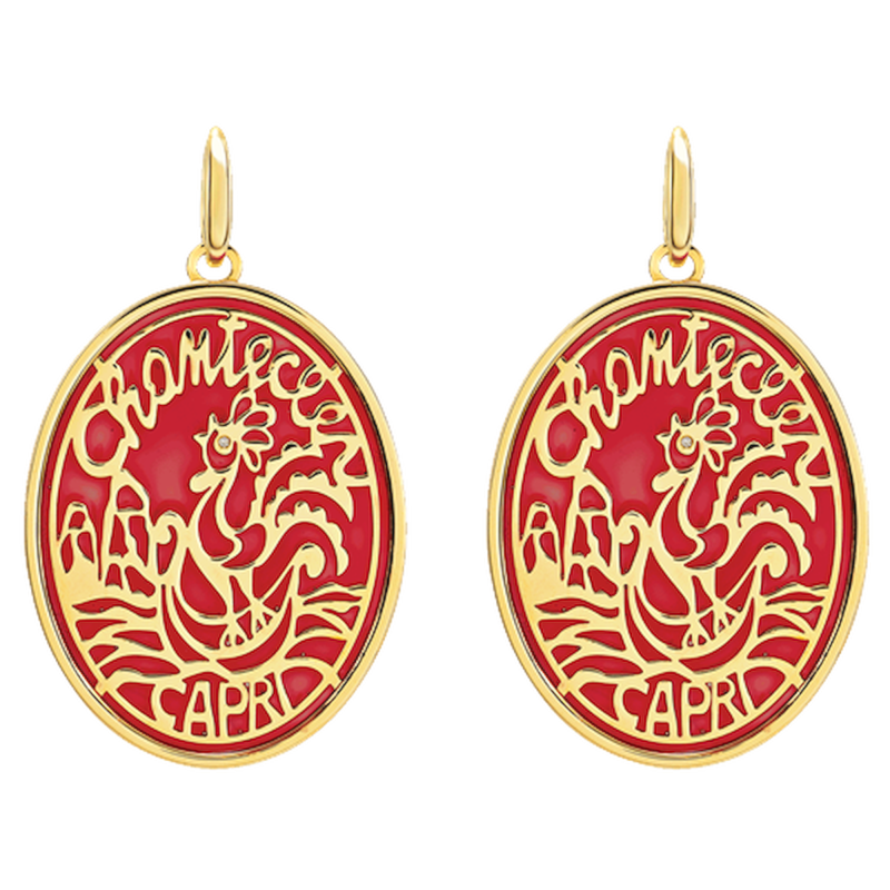Chantecler Logo Orecchini Ref. 44681 - Tomasini Francia