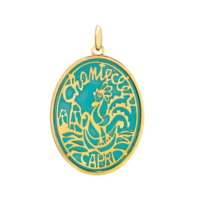 Chantecler Logo Ciondolo  Oro Ref. 44678 - Tomasini Francia