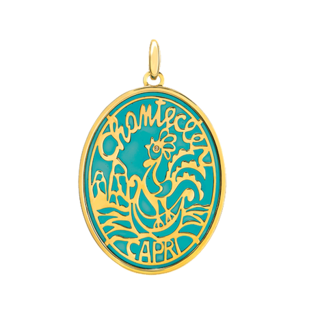 Chantecler Logo Ciondolo  Oro Ref. 44678 - Tomasini Francia