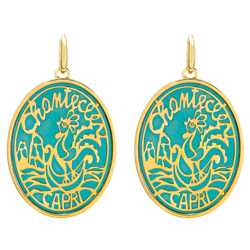 Chantecler Logo Orecchini  Oro Ref. 44680 - Tomasini Francia