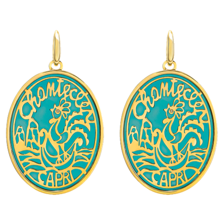 Chantecler Logo Orecchini  Oro Ref. 44680 - Tomasini Francia