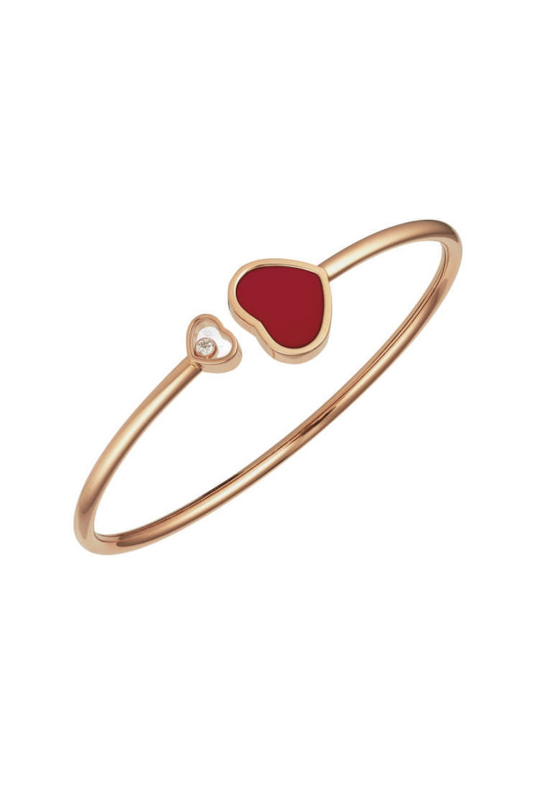 Chopard Happy Hearts Bracciale Smalto Rosso 857485-5702 Ref. 857482-5702 - Tomasini Francia