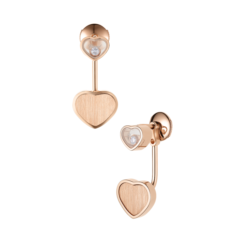 Chopard Happy Heats Golden Hearts 007 Orecchini 83a007-5021 Ref. 83A007-5021 - Tomasini Francia