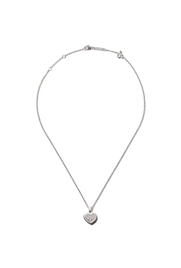 Chopard Collana Happy Diamonds Icons Oro bianco 18kt con pendente 79A6111001 Ref. 79A6111001 - Tomasini Francia