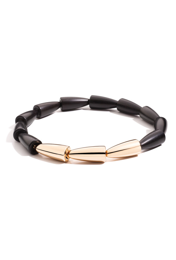 Vhernier Collana Calla Oro Rosa 18kt e Ebano Ref. 000648CL264 - Tomasini Francia
