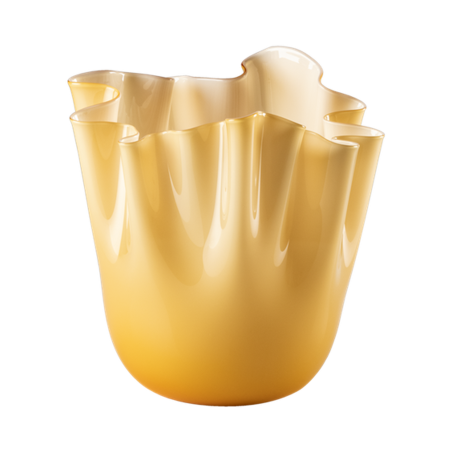 Venini Fazzoletto Vaso Giallo Ref. FO370002000O09D - Tomasini Francia