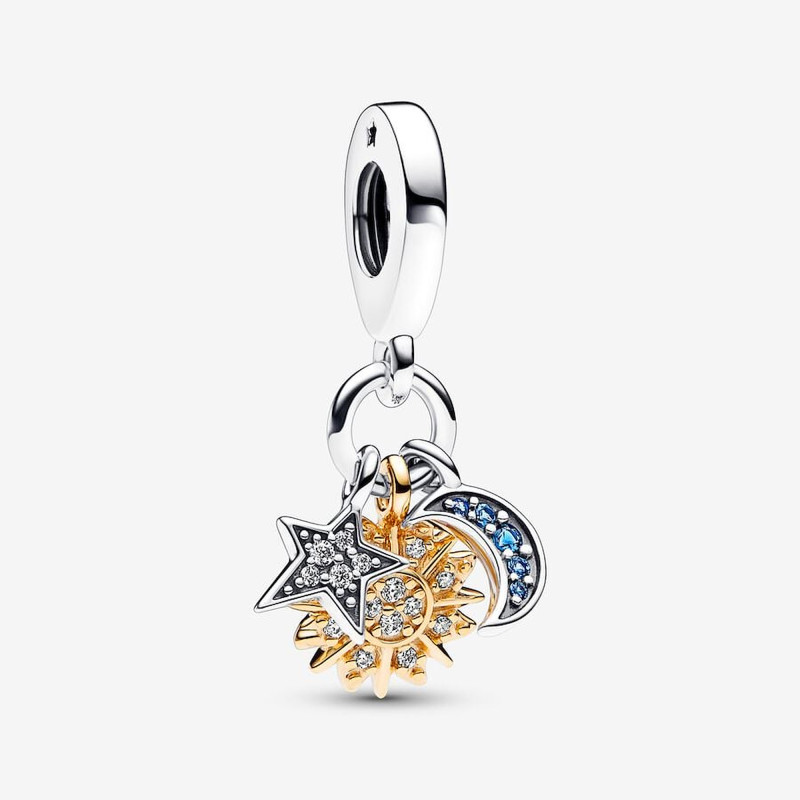 Pandora Charm Luna Sole Stella Ref. 762676C01 - Tomasini Francia