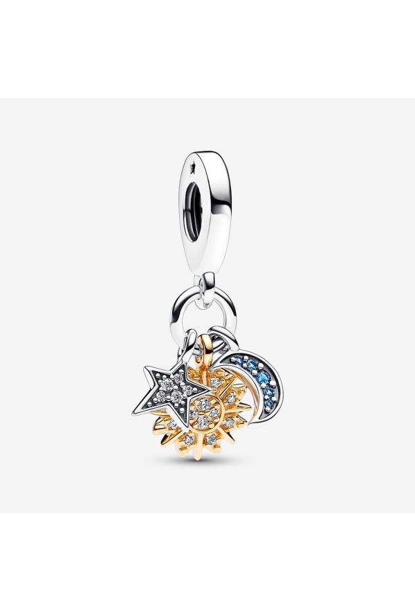 Pandora Charm Luna Sole Stella Ref. 762676C01 - Tomasini Francia