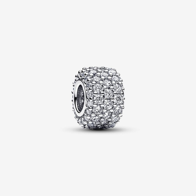 Pandora Charm Pavè Fascia Tripla Ref. 792820C01 - Tomasini Francia