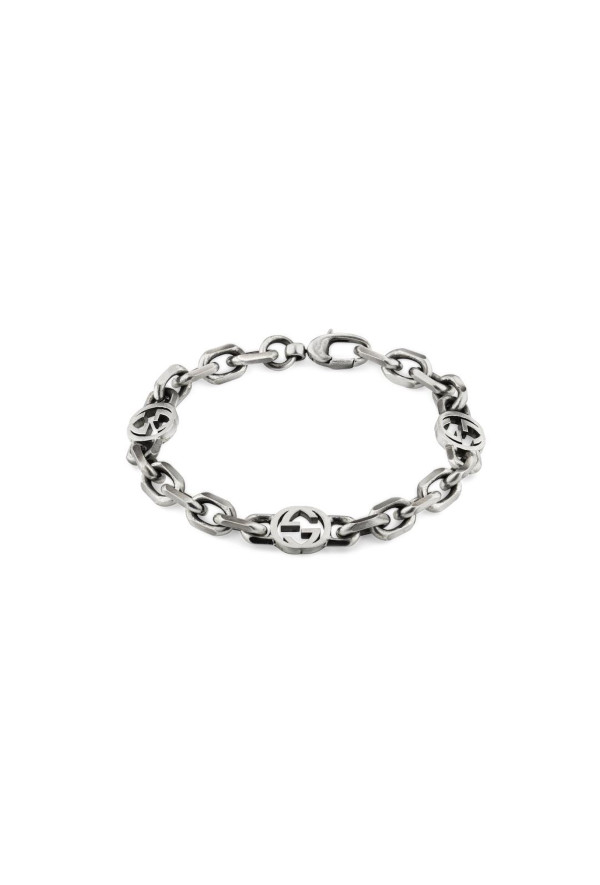 Gucci Bracciale In Argento Interlocking Ref. YBA620798001 - Tomasini Francia