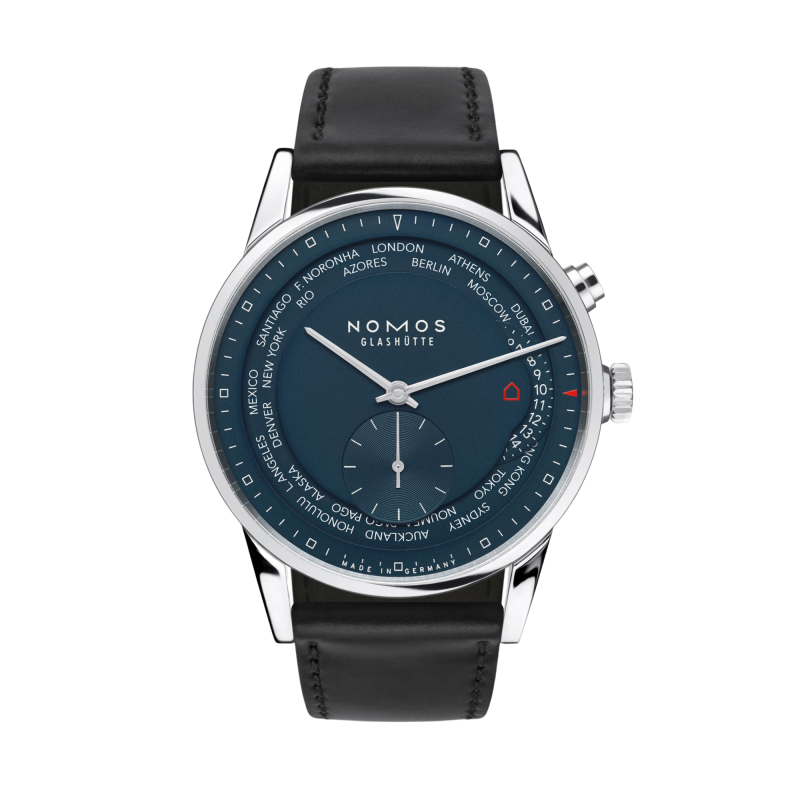 Nomos Glashütte Zurich Ore nel Mondo Blu Notte Ref. 807 - Tomasini Francia