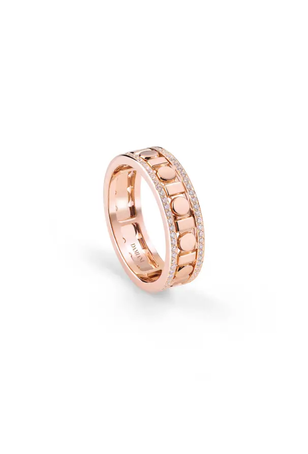 Anello in oro rosa con diamanti, 5,7 mm. 20093828 Ref. 20093828 - Tomasini Francia