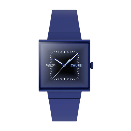 Swatch Essentials Squarely Blacklight Ref. SO34N700 - Tomasini Francia