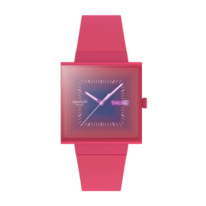 Swatch Essentials Squarely Berry Ref. SO34R700 - Tomasini Francia