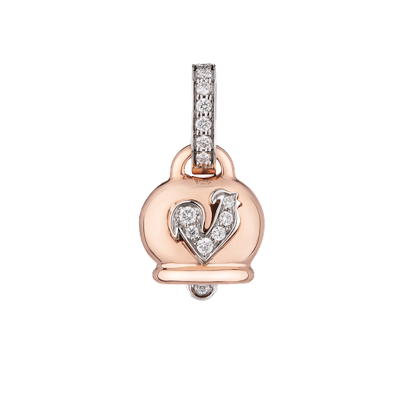 Chantecler Campanelle Charms Pendant 18Kt Rose Gold Ref. [missing-58] - Tomasini Francia