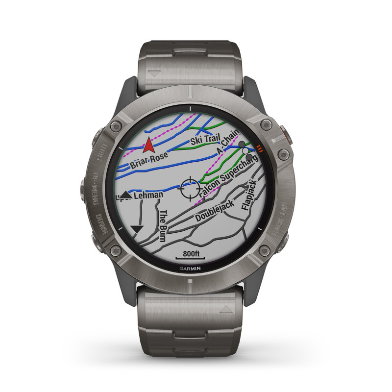 Garmin Quatix 6 Sapphire Titanium Gray Bracciale Titanio Ref. 010-02158-95-[duplicato]-1 - Tomasini Francia