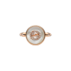 Gucci Interloking Anello  Oro18k Diamanti Madreperla