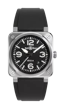 BR 03 BLACK STEEL 41 MM BR03ABLSTSRB