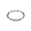 Gucci Bracciale In Argento Interlocking