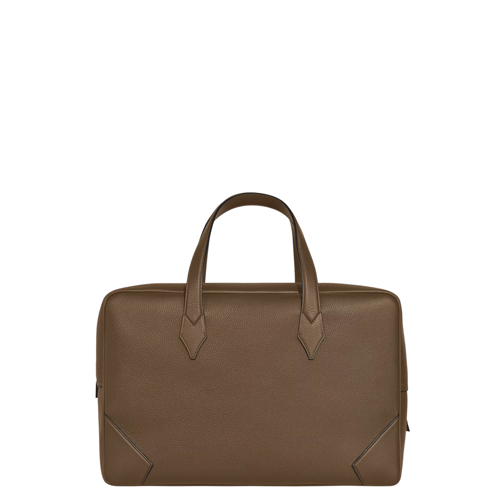 Montblanc Classic Borsa Weekender 45 In Pelle Con Grana