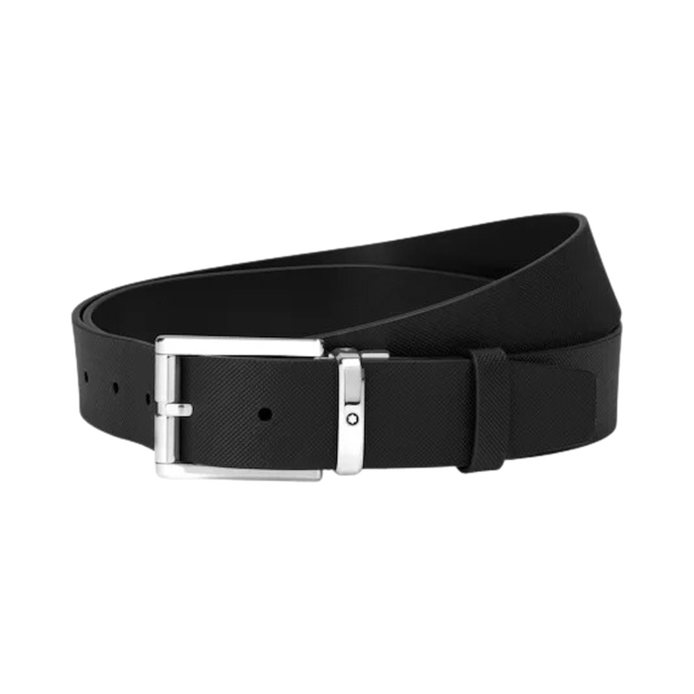 Montblanc Black Leather Belt Ref. MB126028