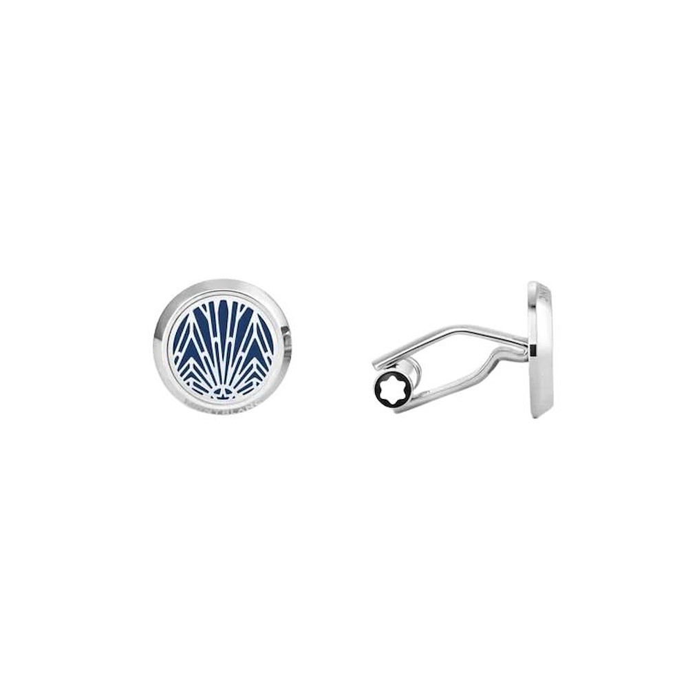 Montblanc Meisterstück the Origin Collection Blue Cufflinks Ref. MB132978