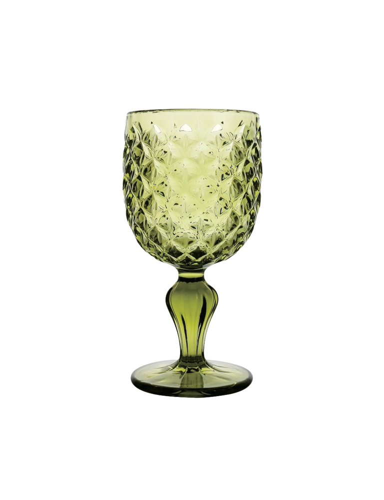 Brandani Scudo Calice Verde Vetro Set 6 Pz Ref. 51659