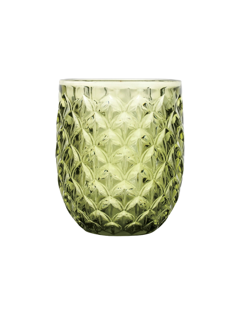 Brandani Scudo Green Glass Tumbler Set 6 Pcs Ref. 51658