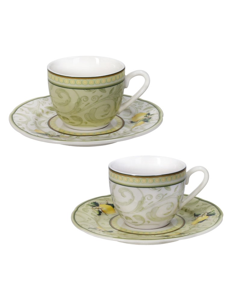 Brandani Limoni Coffee cup set 2pcs Ref. B52754