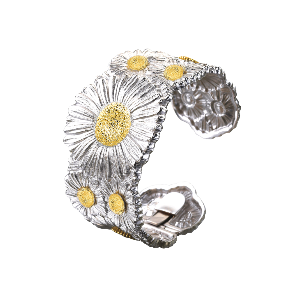 Buccellati Blossoms Vermeil Margherita In Argento Bracciale