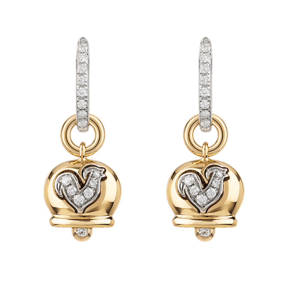 Chantecler Campanelle Earrings Gold and Diamonds Ref. 32558