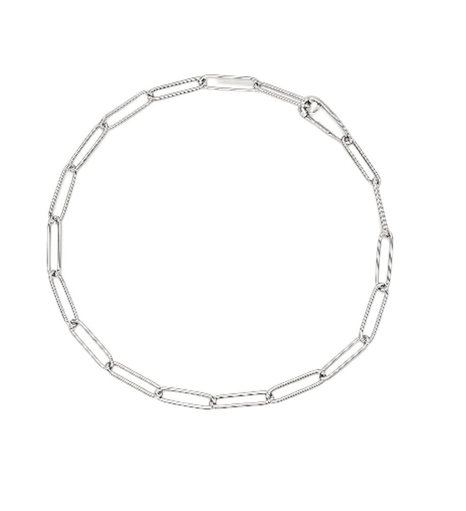 Chantecelr Accessori Collana Maglie Ovali Argento Ref. 41118