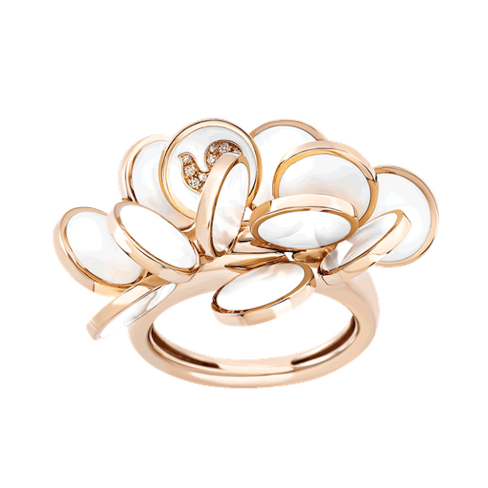 Chantecler Paillettes Gold Ring
