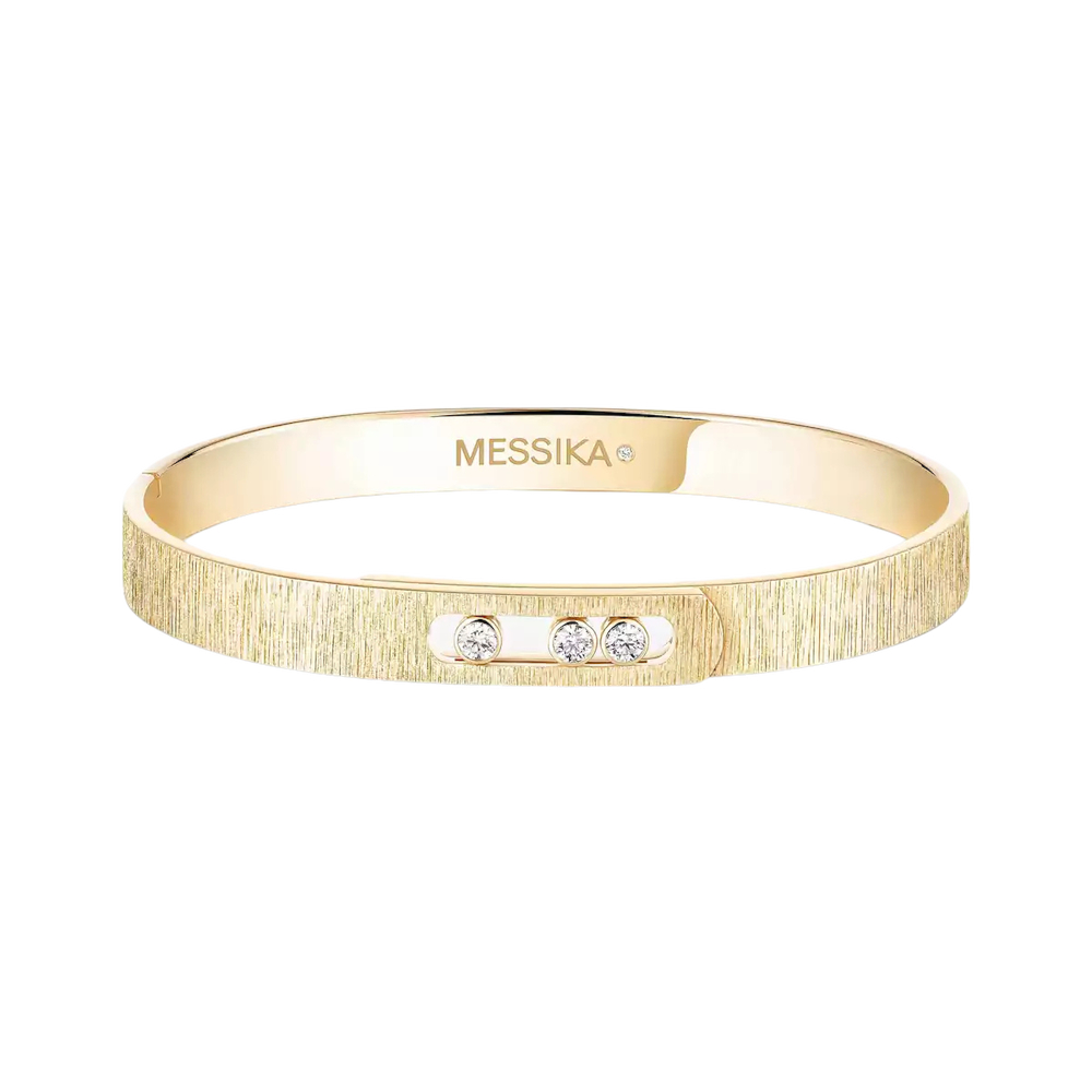 Messika Move Noa Ciselé Bracciale Rigido Ref. 14481-YG-S