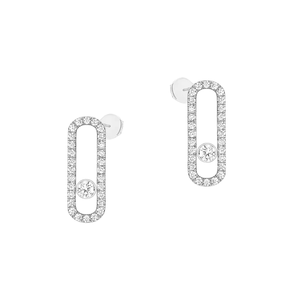 Messika Move Uno Pavé Earrings Ref. 12183-WG
