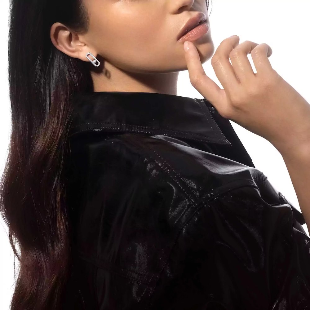 Messika Move Uno Pavé Earrings