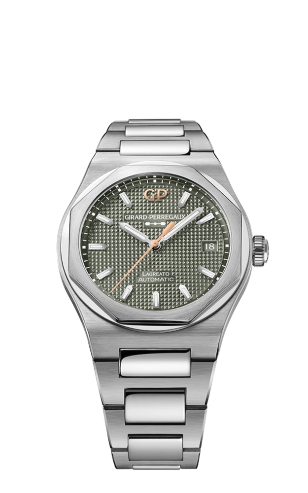 Girard Perregaux Laureato 38mm Sage Green Ref. 81005-11-3407-1CM