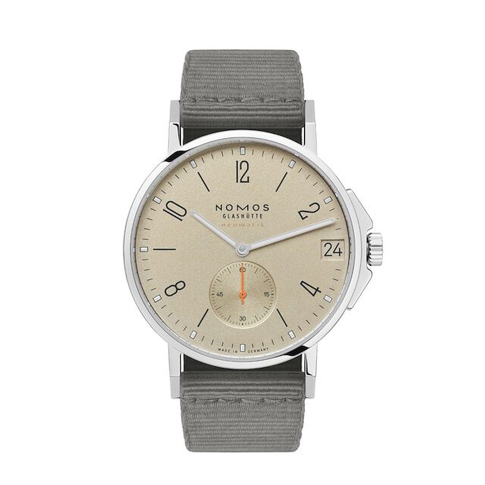 Nomos Glashutte Ahoi Neomatik 38 Datario Sabbia Ref. 527